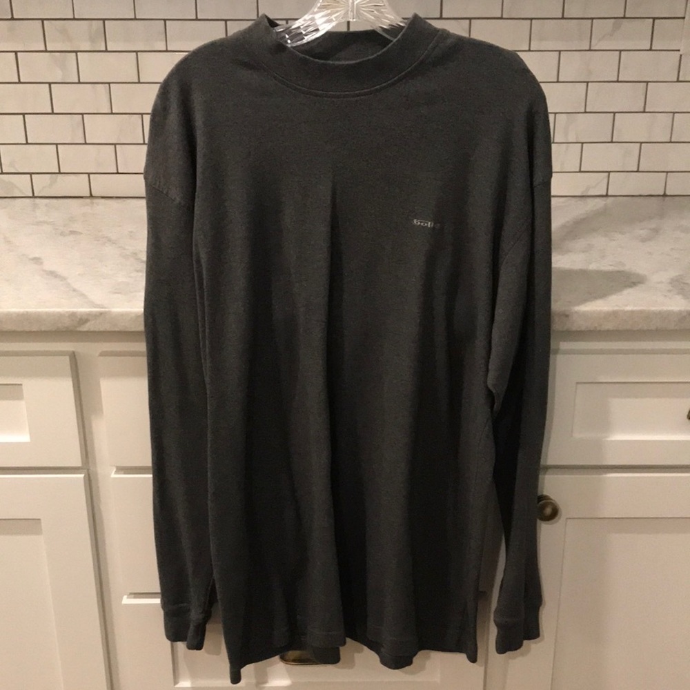 Bolle Golf Shirt Mens Large Gray Long Sleeve Tee Pullover Athletic Outdoor Sport